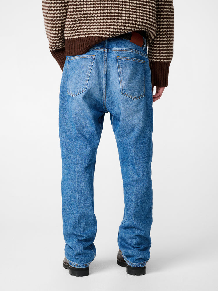 SN X AARON LEVINE WINDSLOW DENIM PANT IN INDIGO COWBOY CREASE