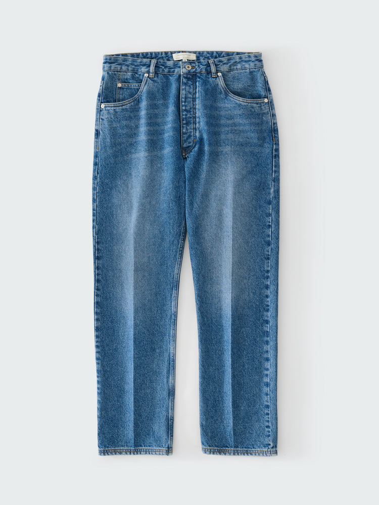 SN X AARON LEVINE WINDSLOW DENIM PANT IN INDIGO COWBOY CREASE
