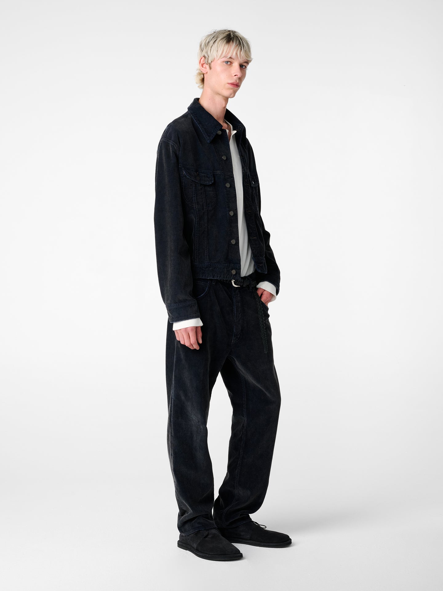 SN X AARON LEVINE WOODSTOCK CORDUROY PANT IN FADED BLUE