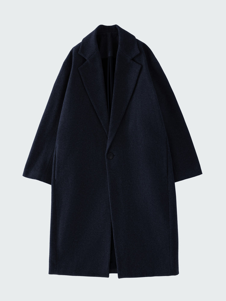 NOTCH COAT IN DARK NAVY