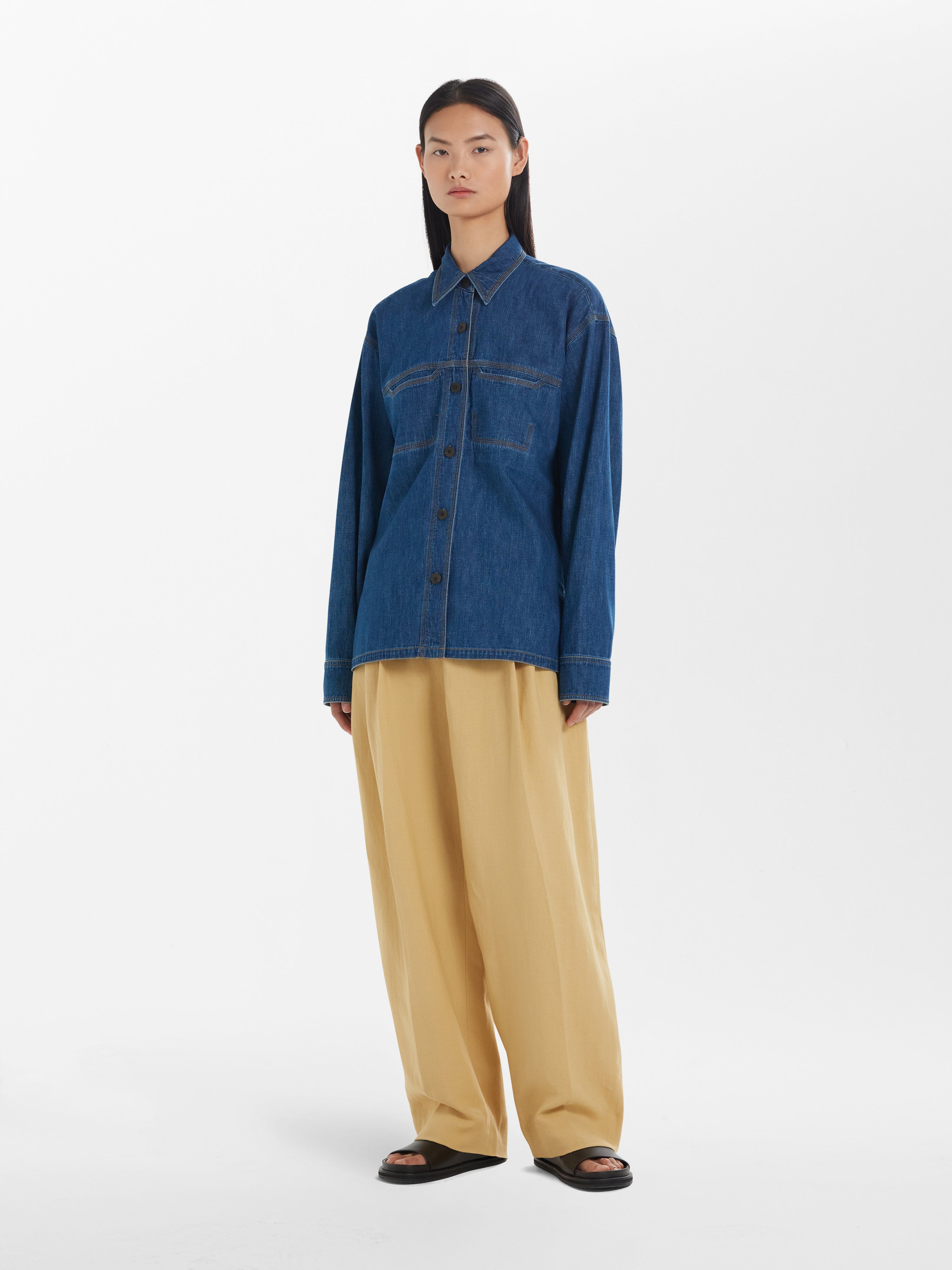 1LDK SELECT - STUDIO NICHOLSON  ロングカットソー 新品未使用 シンプルな中にもドラマチックで大胆なシルエット！STUDIO